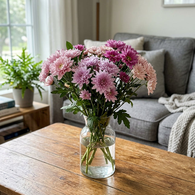 600 Dreamy Pink Purple Chrysanthemum Mix Seeds for Planting - Premium Heirloom Dreamy Pink Purple Chrysanthemum Mix Seeds for Home Garden Blooms