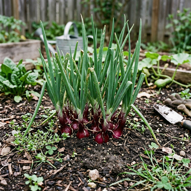 1000 Red Welsh Onion Seeds for Planting - Premium Variety for Home Gardening