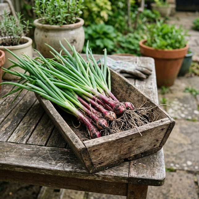 1000 Red Welsh Onion Seeds for Planting - Premium Variety for Home Gardening