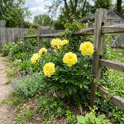 50 Yellow Peony Seeds for Planting - Premium Heirloom Yellow Peony Seeds for Elegant Home Garden Blooms