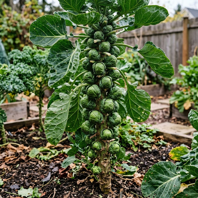 100 Brussels Sprouts Seeds for Planting - Premium Variety for Home Gardening