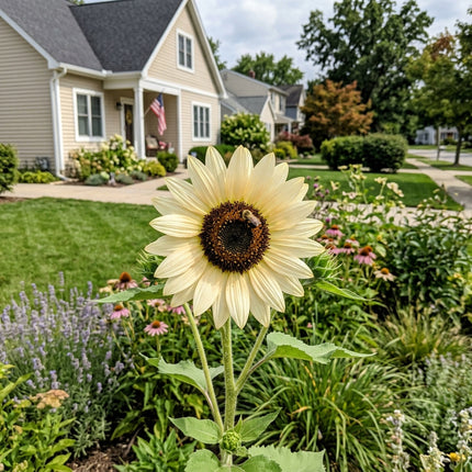 100 Vanilla Ice Sunflower Seeds Heirloom Floral Blooms - Premium Heirloom Seeds, Vibrant Floral Display