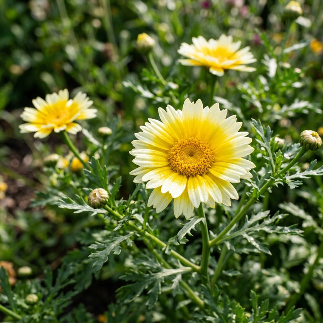 Bicolor Garland Chrysanthemum Seeds - 100 Seeds