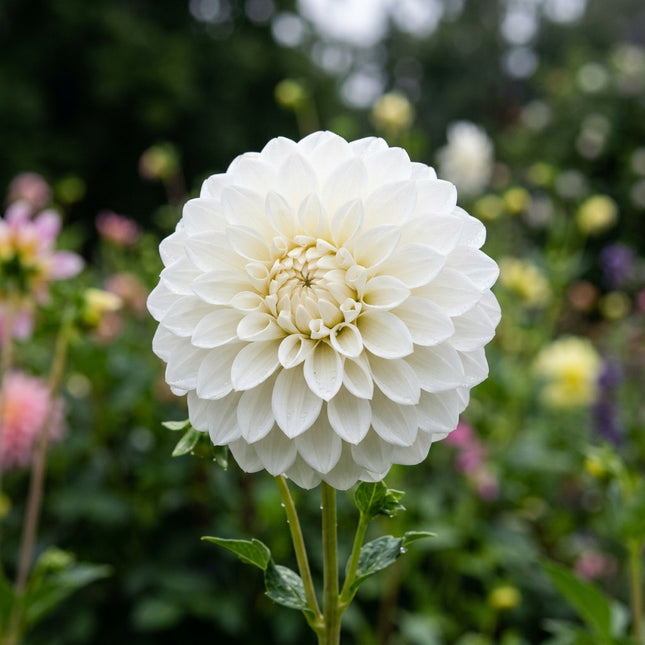 100 Pure White Dahlia Seeds for Planting - Elegant Crisp Blooms