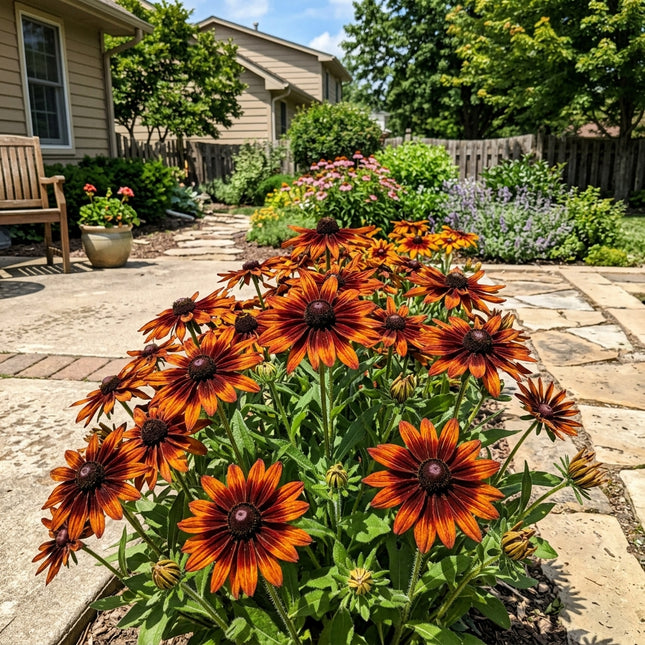 300 Count Mahogany Black Eyed Susan Seeds - Premium Heirloom Seeds, for Home Garden, Beautiful Perennial Flowers