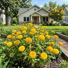 Pompon Yellow Zinnia Seeds - 100 Seeds