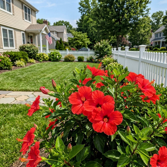 100 Count Red Hibiscus Seeds - Long Lasting Patio Blooms, Nature Inspired Landscape, Cut Flower Arrangements