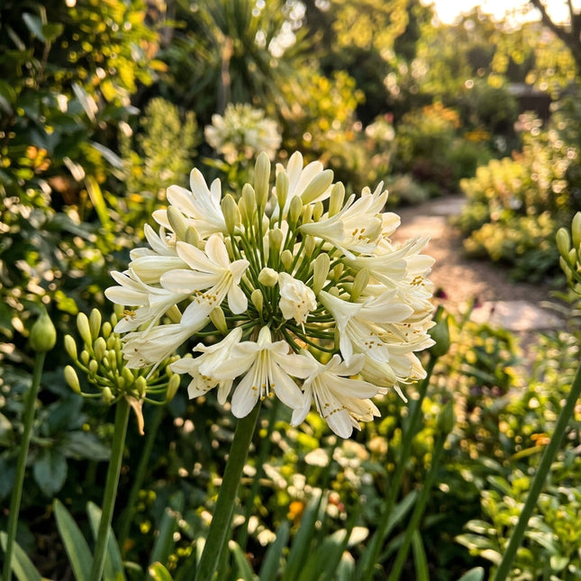 50 Count Cream African Lily Seeds - Long Lasting Patio Blooms, for Home Garden, Fast Growing