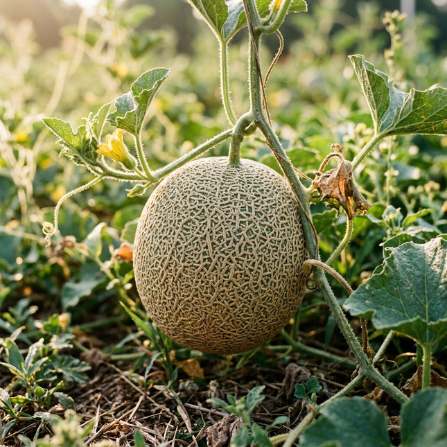 50 Netted Cantaloupe Seeds for Planting - Premium Heirloom Netted Cantaloupe Seeds for Home Garden