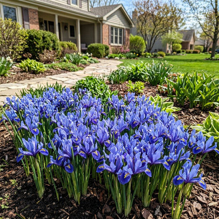 Fresh 50 Dwarf Blue Iris Seeds for Home Gardening - Beautiful Perennial Flowers, Beginner Friendly Planting, Nature Inspired Landscape