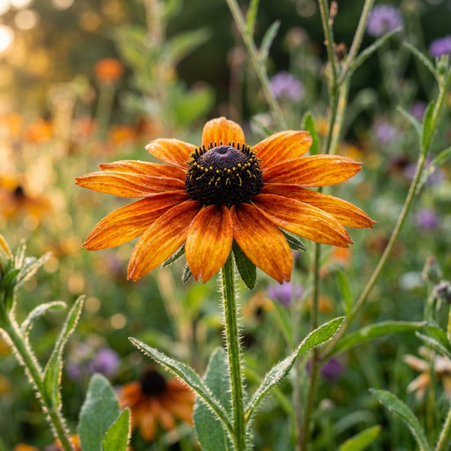 300 Orange Bicolor Black Eyed Susan Seeds for Planting - Vibrant Heirloom Perennial Garden Floral Decor, Easy to Grow Outdoor Landscape Blooms, Beautiful Black Eyed Susan Plants