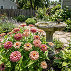 Peppermint Zinnia Seeds - 100 Seeds