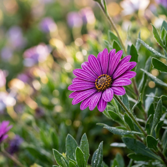 50 Deep Purple South African Marigold Seeds for Planting - Vibrant Osteospermum - Beautiful Daisy-like Cut Flowers