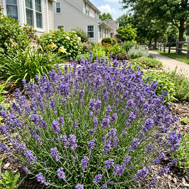 Radiant 1200 Lavender Flower Seeds, French Purple - Fast Growing, Nature Inspired Landscape, Stunning Yard Decor