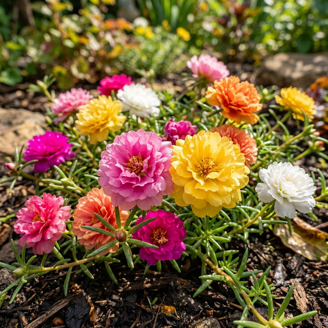 Mixed Double Portulaca Seeds - 500 Seeds