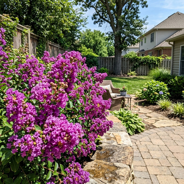 100 Count Giant Purple Crape Myrtle Seeds - Beginner Friendly Planting, Easy to Grow, Vibrant Floral Display
