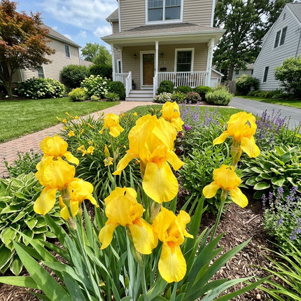 50 Dutch Yellow Iris Seeds Nature Inspired Landscape - Beginner Friendly Planting, Drought Tolerant
