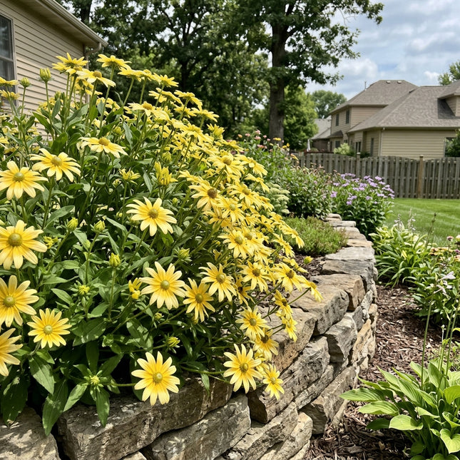 300 Count Pastel Yellow Black Eyed Susan Seeds - for Garden Borders, Outdoor Patio Decor, Beautiful Perennial Flowers