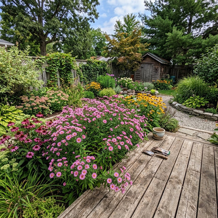 50 Count Pink Aster Seeds - Long Lasting Patio Blooms, Nature Inspired Landscape, Beautiful Perennial Flowers