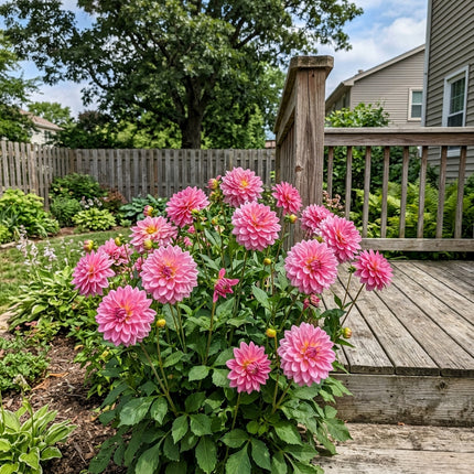 50 Count Waterlily Pink Dahlia Seeds - Stunning Yard Decor, Nature Inspired Landscape, Drought Tolerant