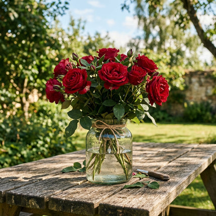 50 Premium Red Rose Seeds - Beautiful Garden Flowers for Planting