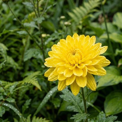 50 Premium Yellow Chrysanthemum Seeds - Beautiful Garden Flowers for Planting