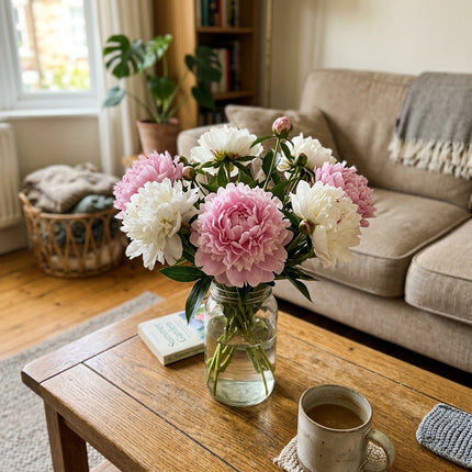 50 Romantic Pink White Mixed Peony Seeds for Planting - Premium Heirloom Romantic Pink White Mixed Peony Seeds for Elegant Home Garden Blooms