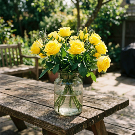 50 Premium Yellow Rose Seeds - Beautiful Garden Flowers for Planting