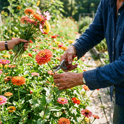 100 Zinnia Elegans Mixed Seeds for Planting - Heirloom Seed Blend for Home Garden