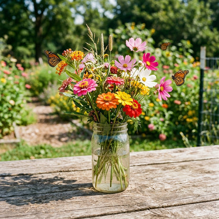 300 Butterfly Wildflower Mix Seeds - Premium Bulk Seed Blend for Easy Outdoor Garden Landscapes
