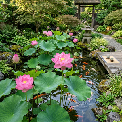 20 Sacred Water Lotus Seeds for Planting - Heirloom Seed Blend for Home Garden
