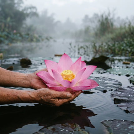 20 Sacred Water Lotus Seeds for Planting - Heirloom Seed Blend for Home Garden