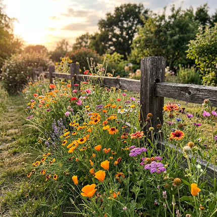 300 Drought Tolerant Wildflower Mix Seeds - Premium Bulk Seed Blend for Easy Outdoor Garden Landscapes