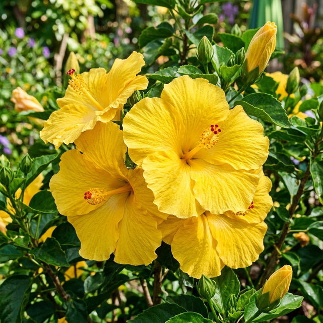 100 Yellow Peach Giant Hibiscus Seeds - Beautiful Garden Plants - Easy to Grow