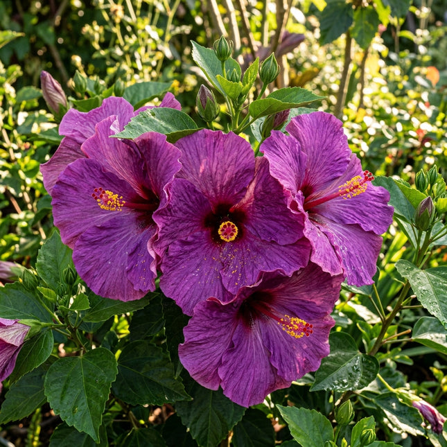 100 Purple Giant Hibiscus Seeds - Beautiful Garden Plants - Easy to Grow