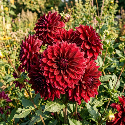 50 Deep Red Dahlia Seeds for Planting - Stunning Crimson Blooms