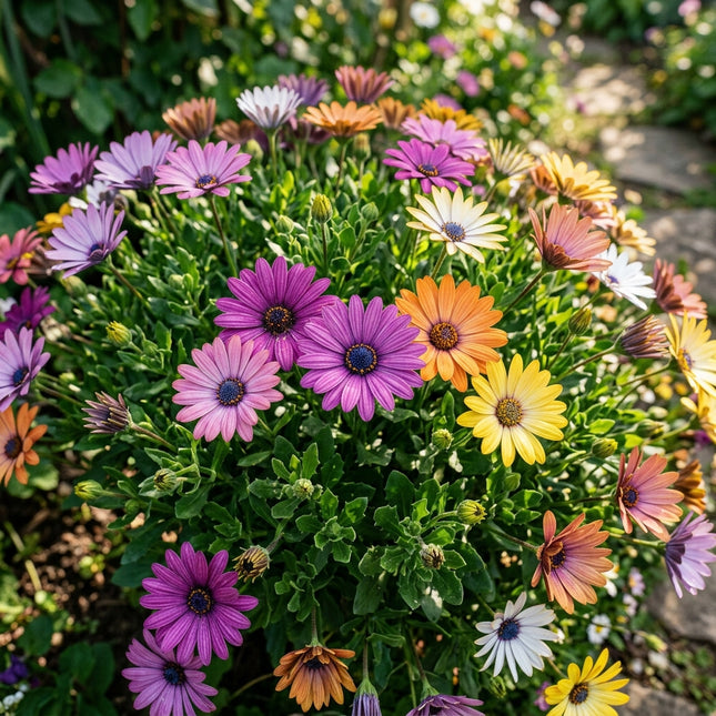 50 South African Marigold Seeds for Planting - Vibrant Osteospermum Mix - Beautiful Daisy-like Cut Flowers