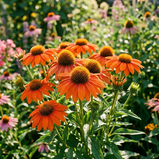 100 Orange Coneflower Seeds for Planting - Vibrant Heirloom Perennial Garden Floral Decor, Easy to Grow Outdoor Landscape Blooms, Beautiful Coneflower Plants