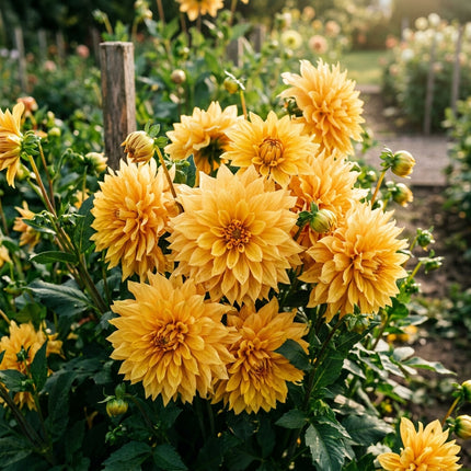 100 Golden Yellow Dahlia Seeds for Planting - Bright Sunny Blooms