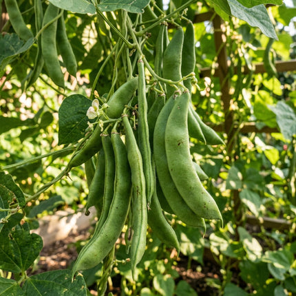 50 Romano Beans Seeds for Planting - Premium Heirloom Romano Beans Seeds for Home Garden