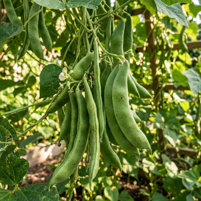 50 Romano Beans Seeds for Planting - Premium Heirloom Romano Beans Seeds for Home Garden