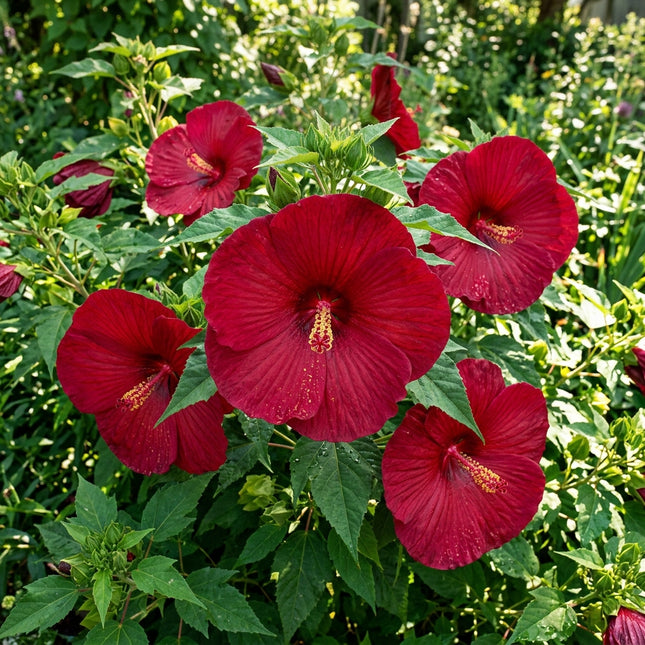 100 Deep Red Giant Hibiscus Seeds - Beautiful Garden Plants - Easy to Grow