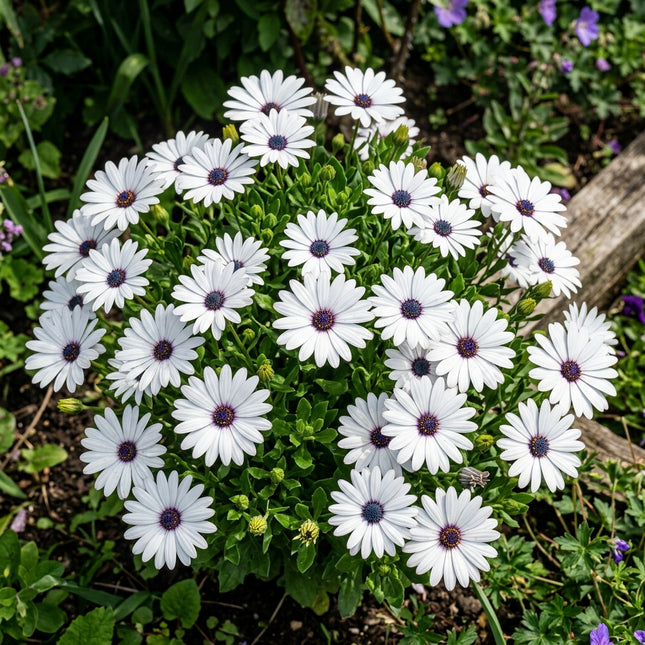 50 Crisp White South African Marigold Seeds for Planting - Elegant Osteospermum - Beautiful Daisy-like Cut Flowers