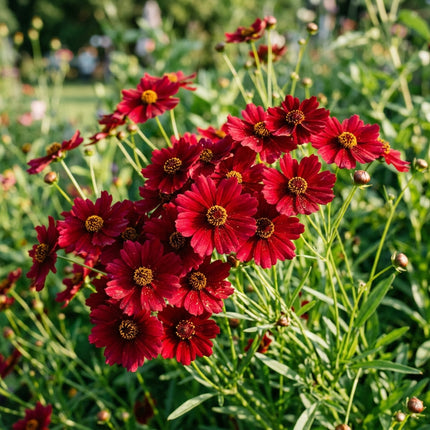 100 Ruby Red Coreopsis Seeds for Planting - Vibrant Heirloom Perennial Garden Floral Decor, Easy to Grow Outdoor Landscape Blooms, Beautiful Coreopsis Plants