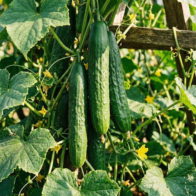 100 Long Burpless Cucumber Seeds for Planting - Premium Heirloom Long Burpless Cucumber Seeds for Home Garden