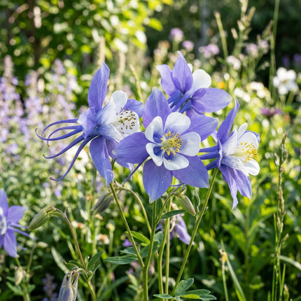 350 Blue Columbine Seeds for Planting - Vibrant Heirloom Perennial Garden Floral Decor, Easy to Grow Outdoor Landscape Blooms, Beautiful Columbine Plants