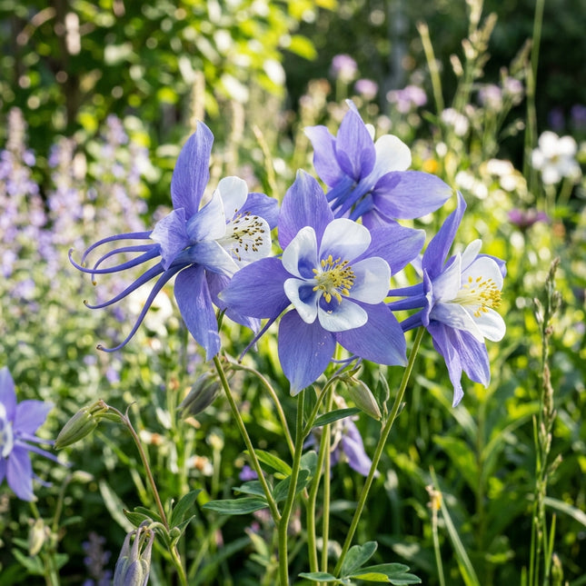 350 Blue Columbine Seeds for Planting - Vibrant Heirloom Perennial Garden Floral Decor, Easy to Grow Outdoor Landscape Blooms, Beautiful Columbine Plants