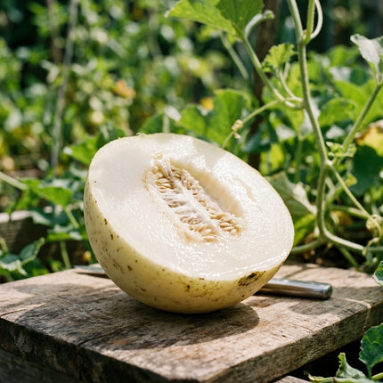 50 White Skin Sweet Melon Seeds for Planting - Premium Heirloom White Skin Sweet Melon Seeds for Home Garden