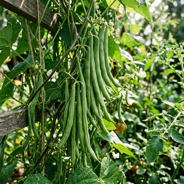 30 Pole Green Beans Seeds for Planting - Premium Heirloom Pole Green Beans Seeds for Home Garden