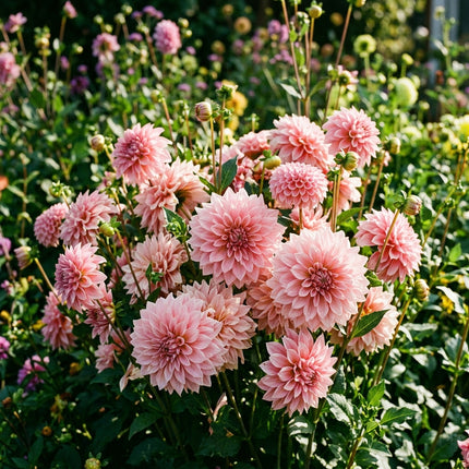 50 Pink Dahlia Seeds for Planting - Elegant Pastel Blooms